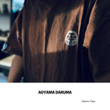 Aoyama Daruma natural persimmon dye kakishibu T shirt  柿渋染め Tシャツ【Pre-order/受注生産 OK】