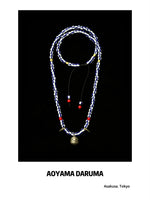 Aoyama Daruma silver brass copper trade beads daruma necklace トレードビーズ だるま ネックレス