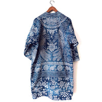 Aoyama Daruma antique Chinese  indigo dye textile hanten jacket 藍染花布 古布 半纏 ジャケット 【Pre-order/受注生産 OK】