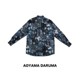 Aoyama Daruma  Kofu Patchwork printed shirt 古布パッチワーク プリントシャツ【Pre-order/受注生産 OK】