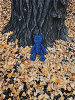 Aoyama Daruma  indigo dye plush bear 藍染 ふわふわ ベアー