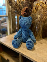 Aoyama Daruma  indigo dye plush bear 藍染 ふわふわ ベアー