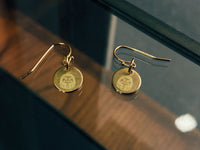 Aoyama Daruma  brass star daruma earrings 真鍮 星 ダルマ ピアス