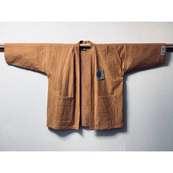 Aoyama Daruma persimmon dye hanten jacket 柿渋染め 半纏 二色【Pre-order/受注生産 OK】