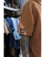 Aoyama Daruma natural persimmon dye kakishibu T shirt  柿渋染め Tシャツ【Pre-order/受注生産 OK】