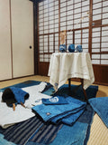 Aoyama Daruma  indigo dye kofu daruma 藍染 古布 だるま