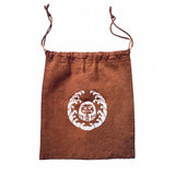 Aoyama Daruma Indigo dye persimmon dye drawstring bag 藍染柿渋染め巾着袋