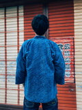 Aoyama Daruma indigo dye hanten jacket 藍染 ふわふわ 半纏 ジャケット【Pre-order/受注生産 OK】