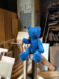 Aoyama Daruma  indigo dye plush bear 藍染 ふわふわ ベアー