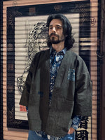 Aoyama Daruma persimmon dye hanten jacket 柿渋染め 半纏 二色【Pre-order/受注生産 OK】