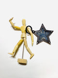 Aoyama Daruma Kofu star key holder 古布 星キーホルダー