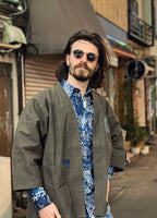 Aoyama Daruma  Kofu Patchwork printed shirt 古布パッチワーク プリントシャツ【Pre-order/受注生産 OK】