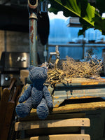 Aoyama Daruma  indigo dye plush bear 藍染 ふわふわ ベアー