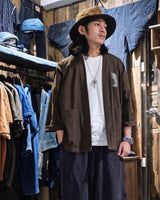Aoyama Daruma persimmon dye hanten jacket 柿渋染め 半纏 二色【Pre-order/受注生産 OK】